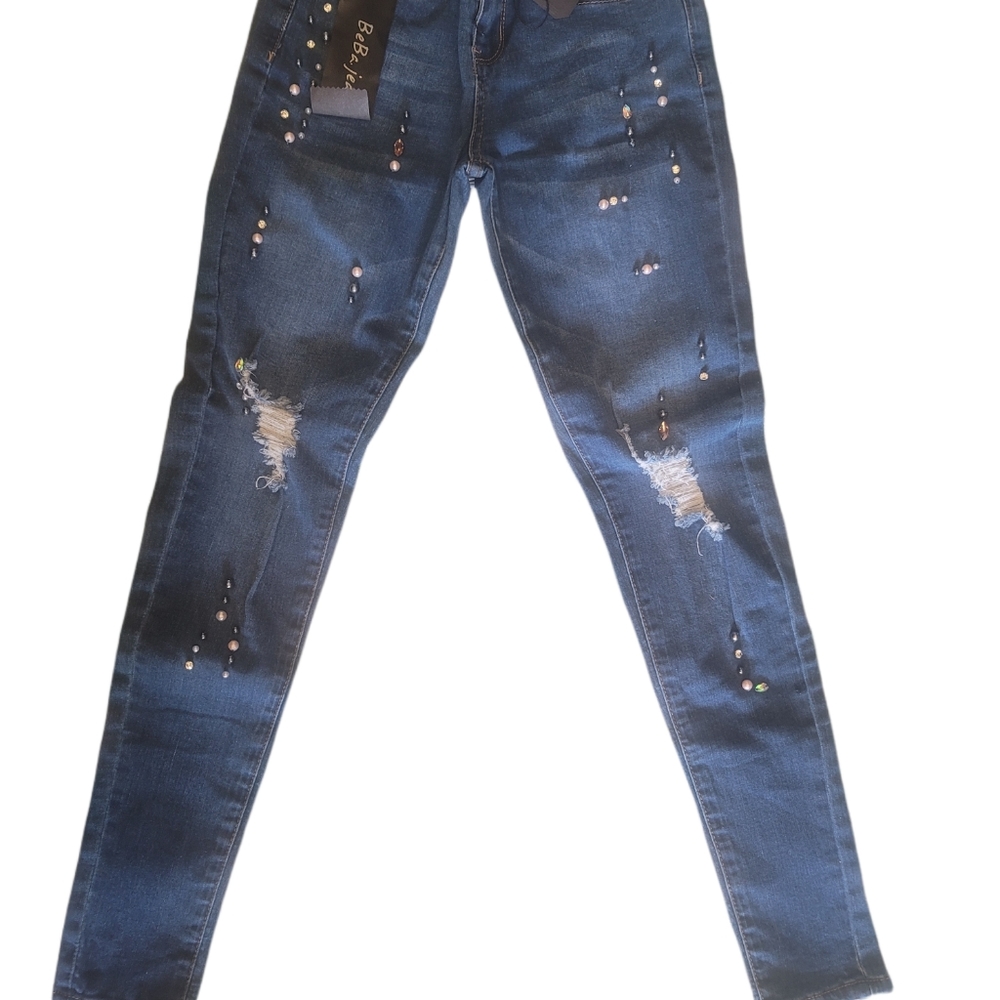 These Rinestome diamonds stone jeans 👖
